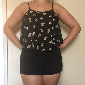 Flowy Floral Crop Top